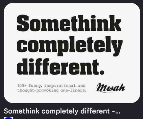 Somethink Completely Different